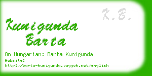 kunigunda barta business card